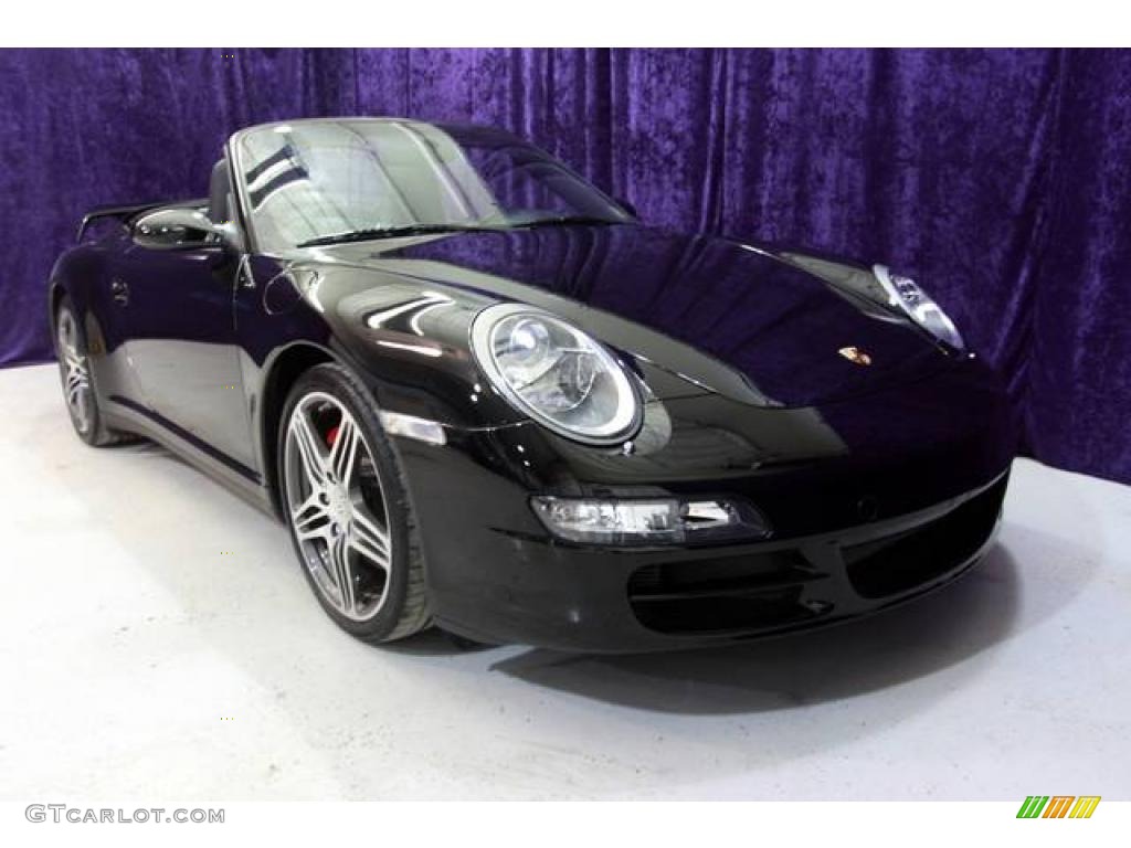 2008 911 Carrera S Cabriolet - Black / Black photo #1