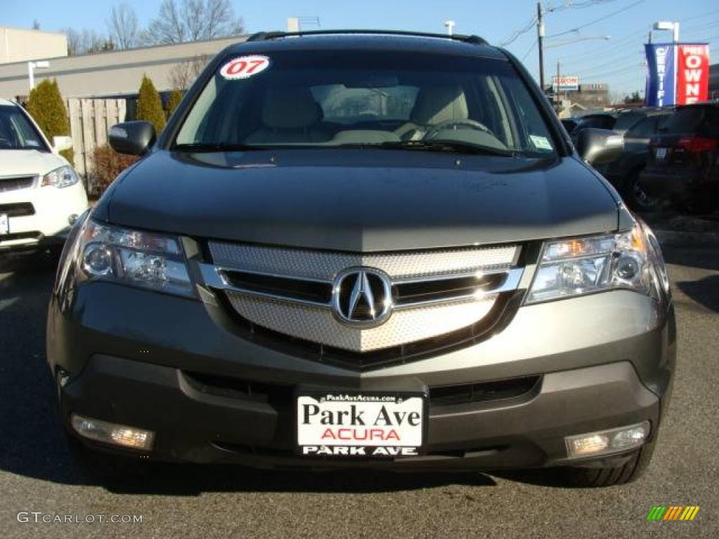 2007 MDX Technology - Nimbus Gray Metallic / Taupe photo #2