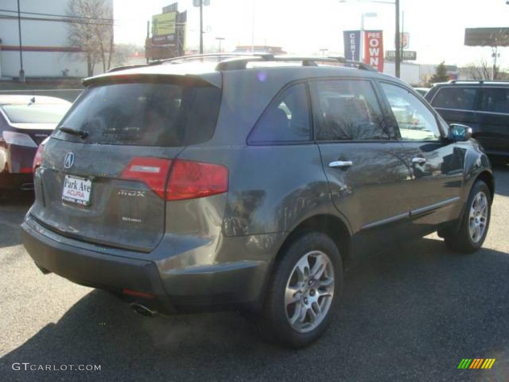 2007 MDX Technology - Nimbus Gray Metallic / Taupe photo #6