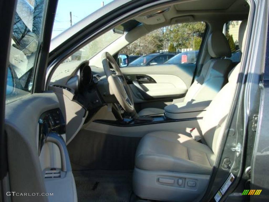 2007 MDX Technology - Nimbus Gray Metallic / Taupe photo #8
