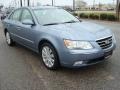 2009 Medium Silver Blue Hyundai Sonata Limited V6  photo #8