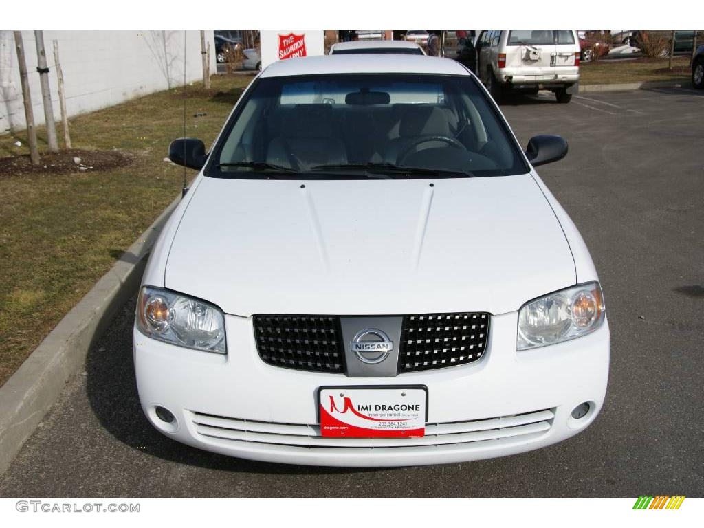 2005 Sentra 1.8 - Cloud White / Sage photo #2