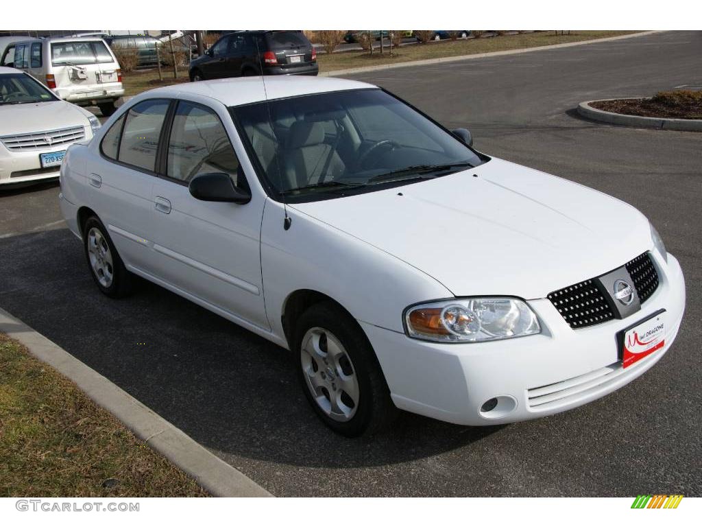 2005 Sentra 1.8 - Cloud White / Sage photo #3