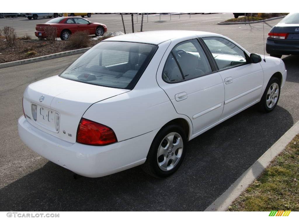 2005 Sentra 1.8 - Cloud White / Sage photo #4