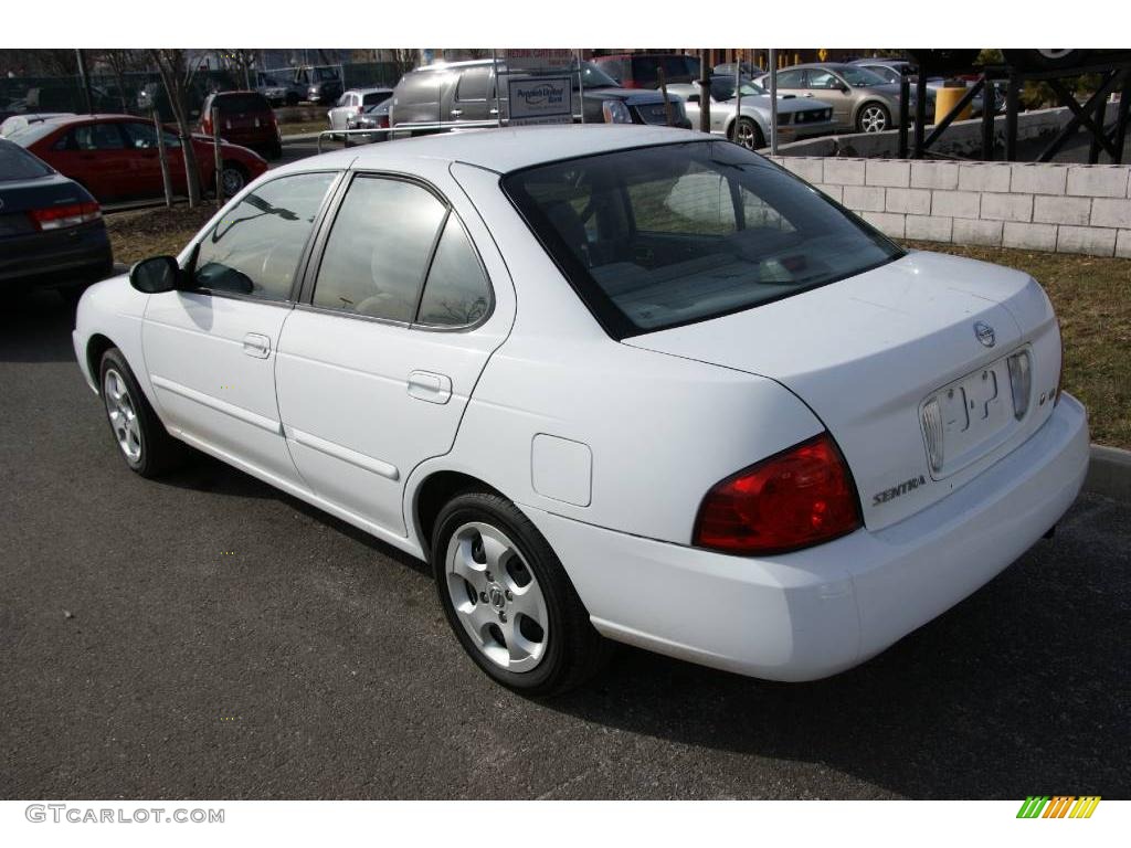2005 Sentra 1.8 - Cloud White / Sage photo #6