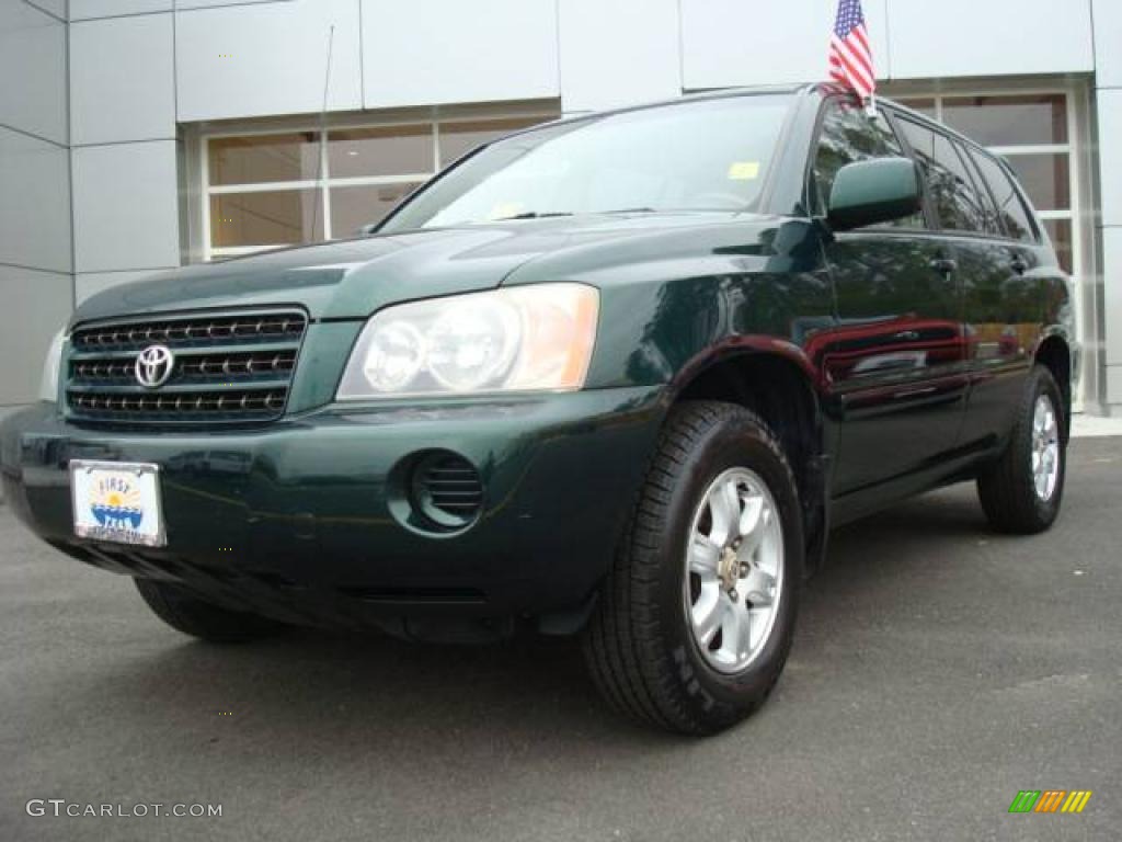 2001 Electric Green Mica Toyota Highlander V6 4wd 25062437 2001 Electric Green Mica Toyota Highlander V6 4wd 25062437