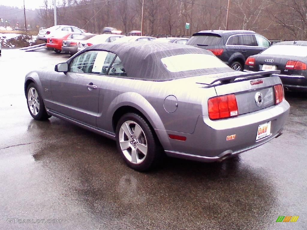2007 Mustang GT Premium Convertible - Tungsten Grey Metallic / Dark Charcoal photo #6