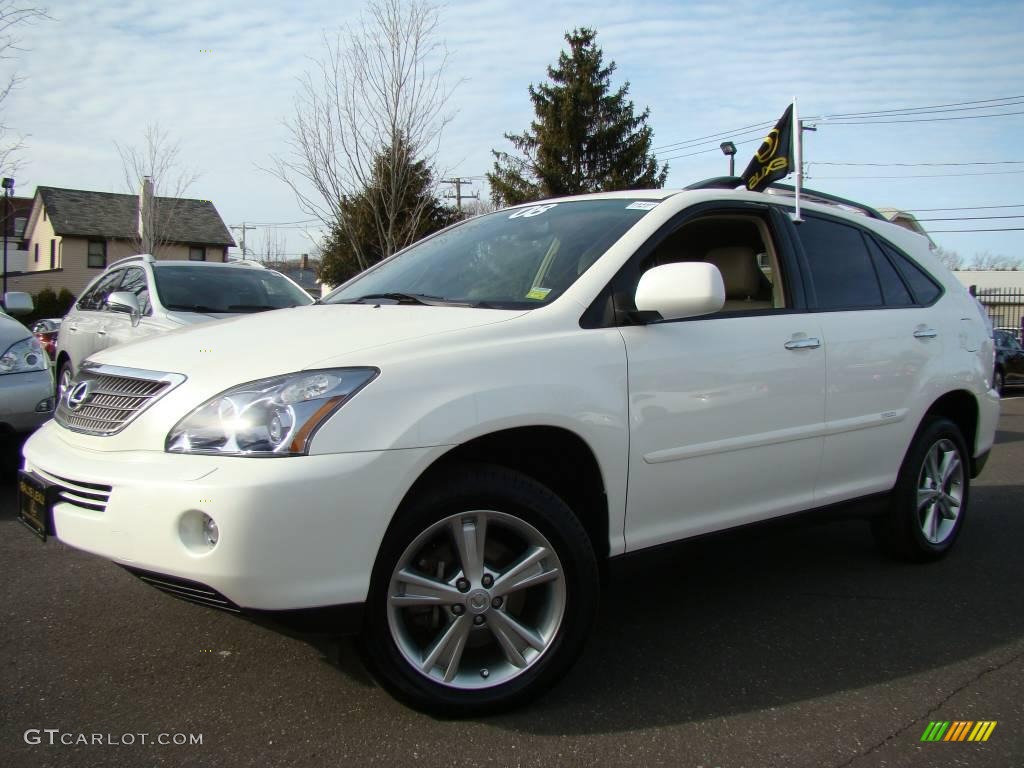 2008 RX 400h AWD Hybrid - Crystal White / Ivory photo #1