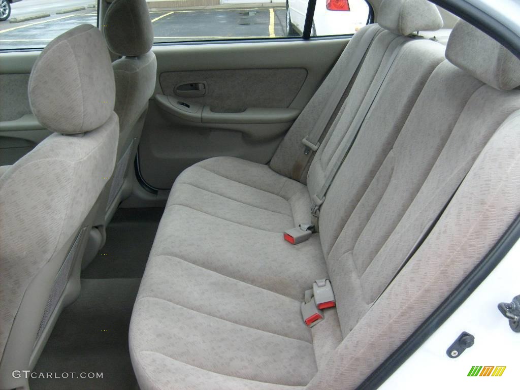 2006 Elantra GLS Sedan - Nordic White / Beige photo #14