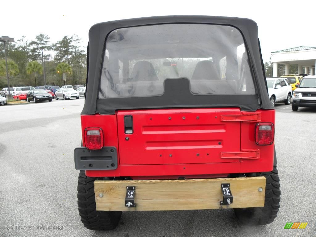 2000 Wrangler Sport 4x4 - Flame Red / Agate photo #11