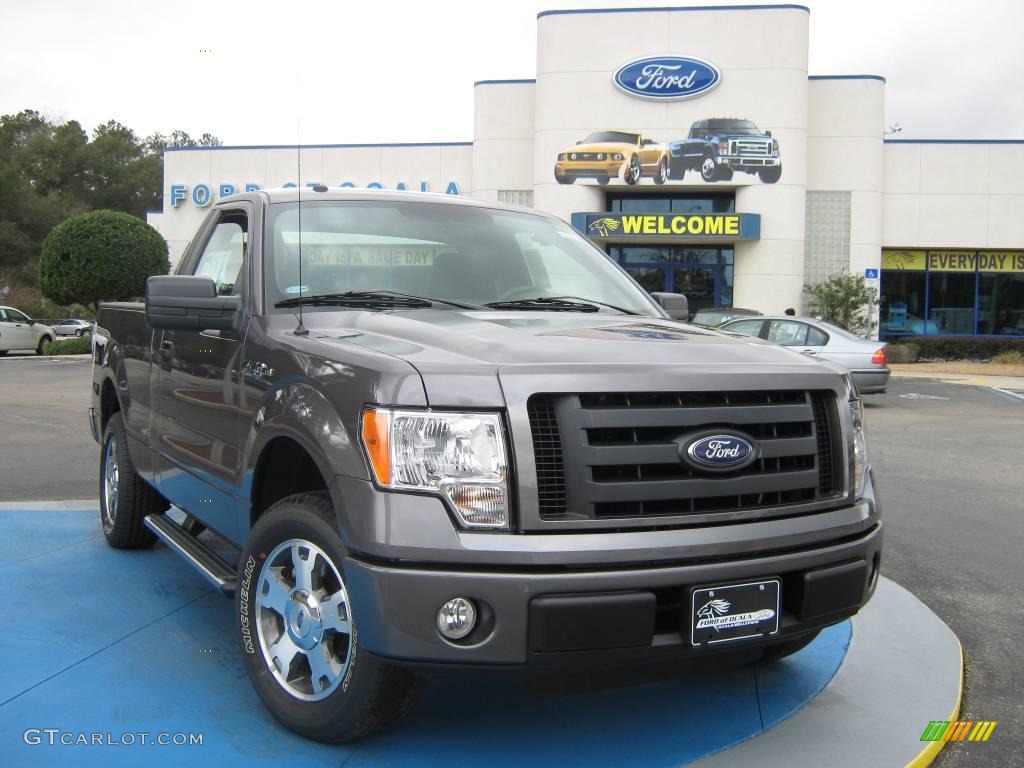 2010 F150 STX Regular Cab - Sterling Grey Metallic / Medium Stone photo #1