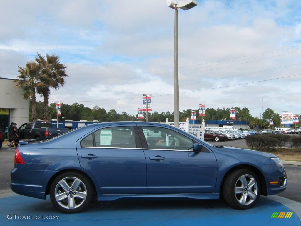 2010 Fusion Sport - Sport Blue Metallic / Charcoal Black/Sport Blue photo #2