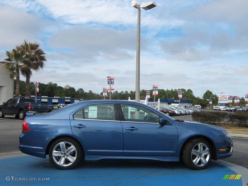 2010 Fusion Sport - Sport Blue Metallic / Charcoal Black/Sport Black photo #2