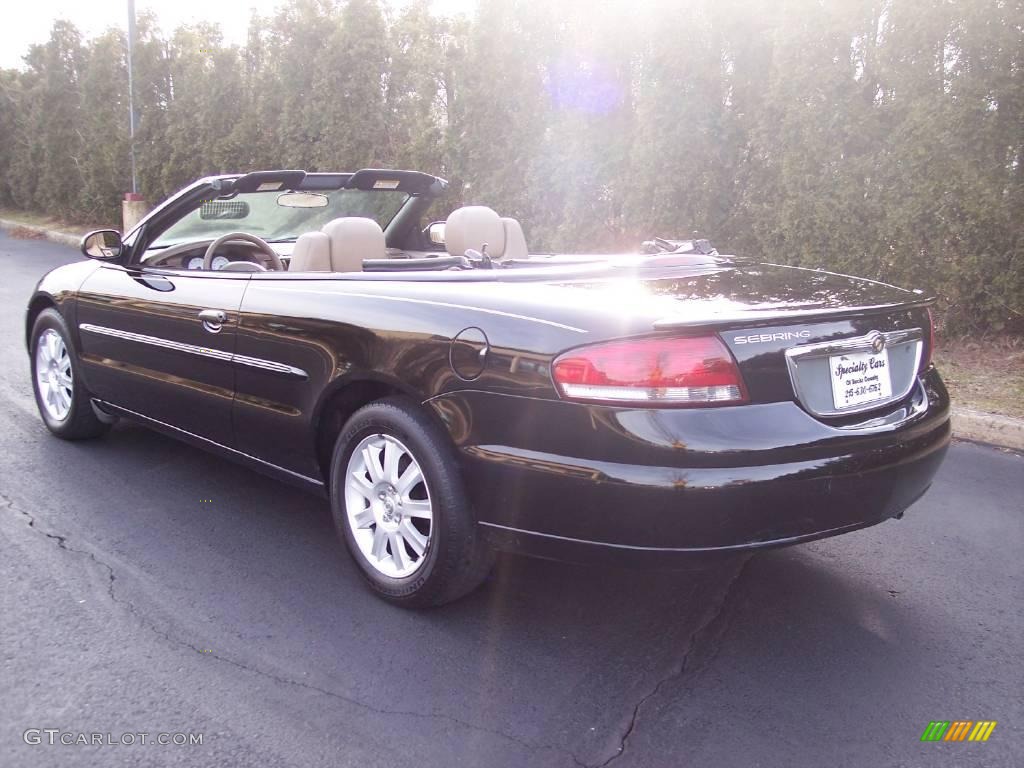 2002 Sebring GTC Convertible - Black / Sandstone photo #15