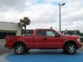 2010 Vermillion Red Ford F150 XLT SuperCab 4x4  photo #2