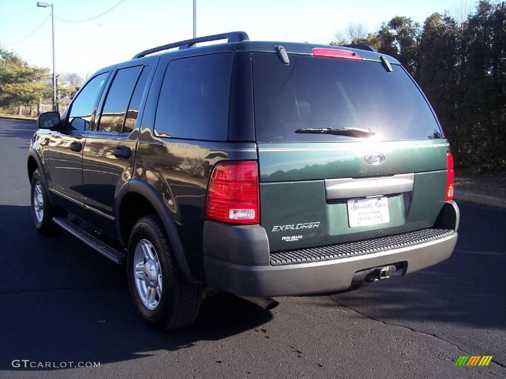 2003 Explorer XLS 4x4 - Aspen Green Metallic / Graphite Grey photo #6