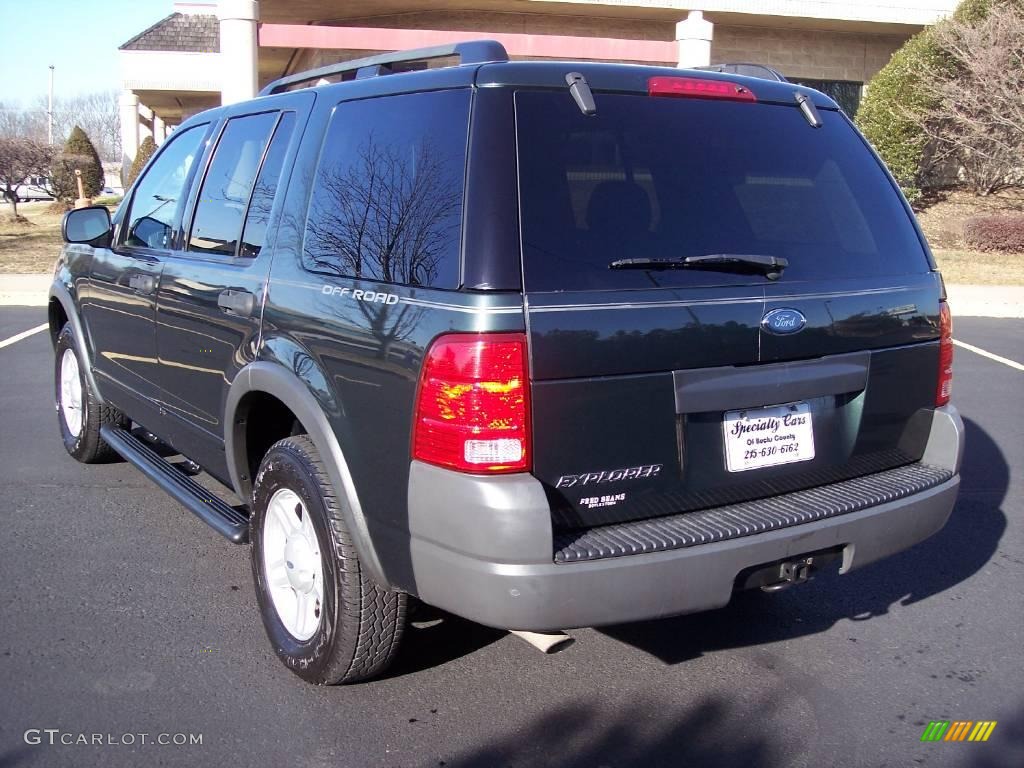 2003 Explorer XLS 4x4 - Aspen Green Metallic / Graphite Grey photo #17