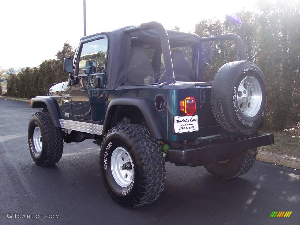 1997 Wrangler Sport 4x4 - Emerald Green Pearl / Gray photo #5