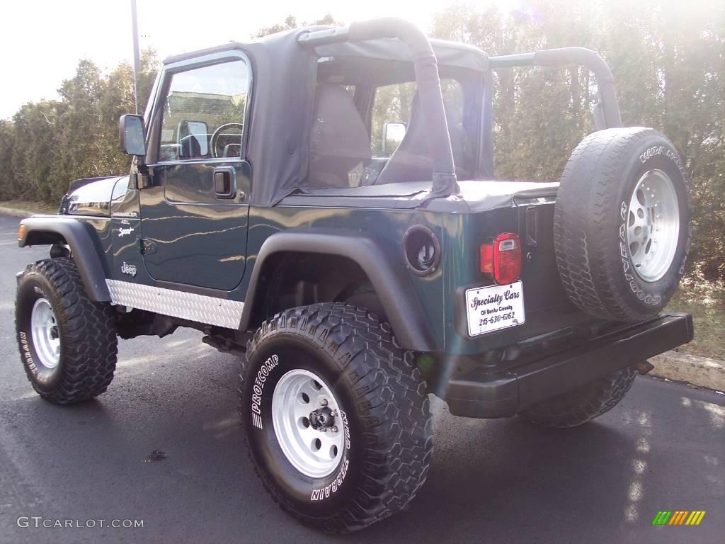 1997 Wrangler Sport 4x4 - Emerald Green Pearl / Gray photo #9