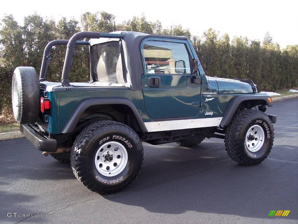 1997 Wrangler Sport 4x4 - Emerald Green Pearl / Gray photo #20