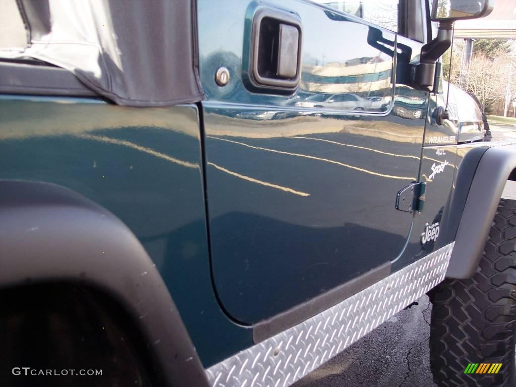 1997 Wrangler Sport 4x4 - Emerald Green Pearl / Gray photo #22