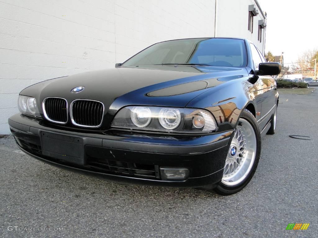 1998 5 Series 528i Sedan - Black II / Grey photo #1