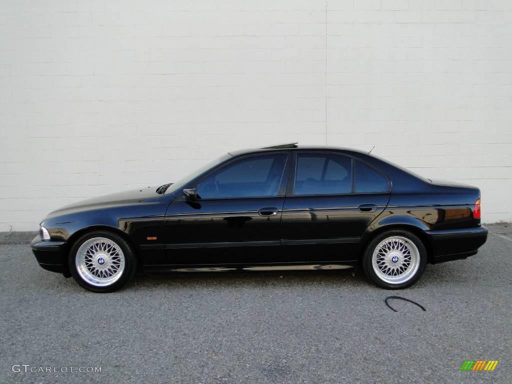 1998 5 Series 528i Sedan - Black II / Grey photo #2