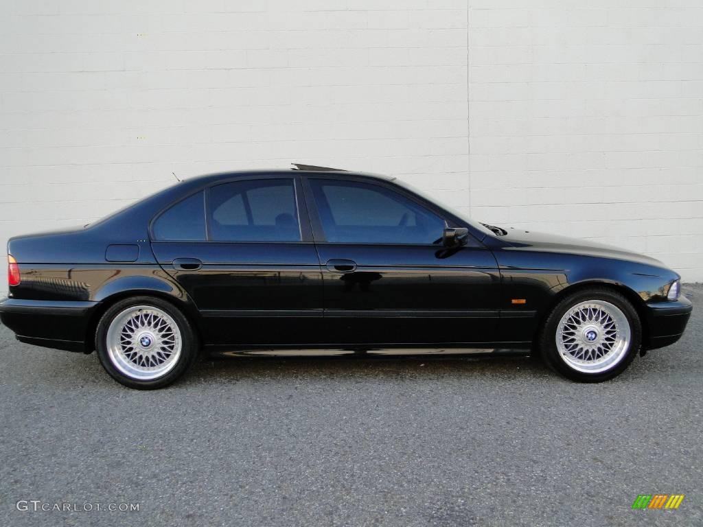 1998 5 Series 528i Sedan - Black II / Grey photo #3