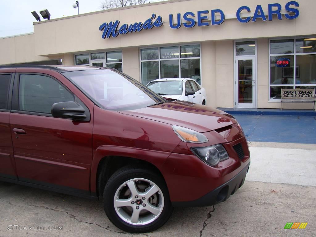 2003 Aztek AWD - Maple Red Metallic / Dark Taupe photo #27