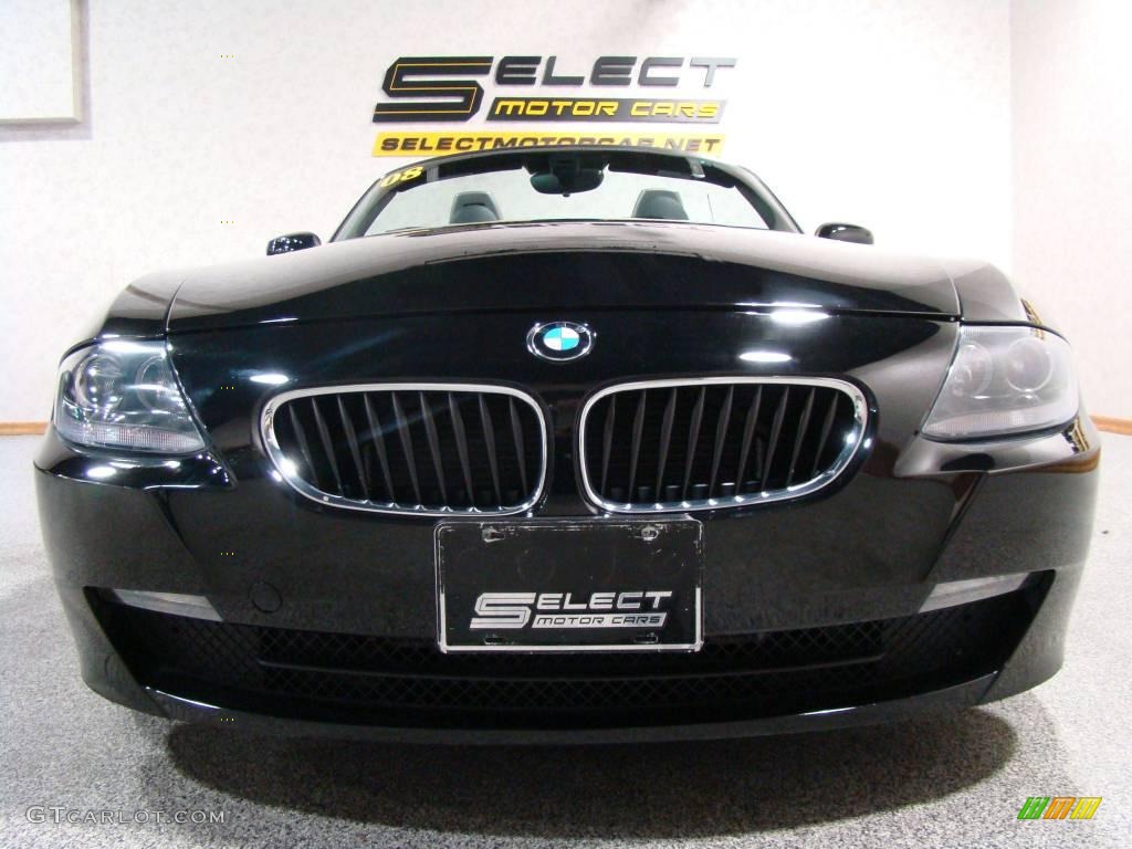 2008 Z4 3.0i Roadster - Jet Black / Black photo #2