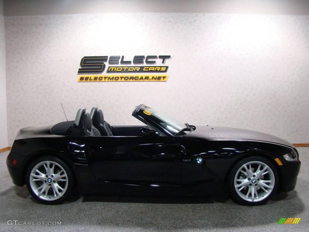 2008 Z4 3.0i Roadster - Jet Black / Black photo #4