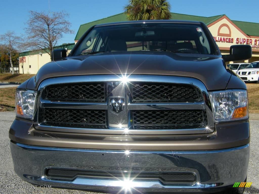 2009 Ram 1500 SLT Quad Cab - Austin Tan Pearl / Light Pebble Beige/Bark Brown photo #7