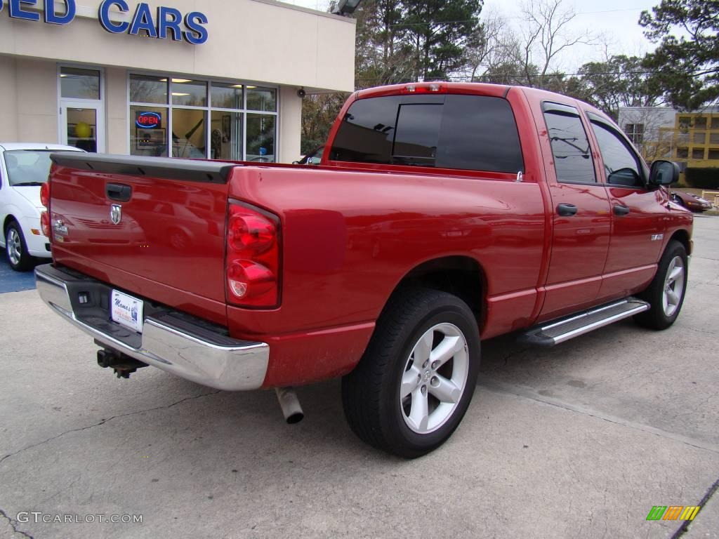 2008 Ram 1500 Big Horn Edition Quad Cab - Blaze Red Crystal Pearl / Medium Slate Gray photo #8