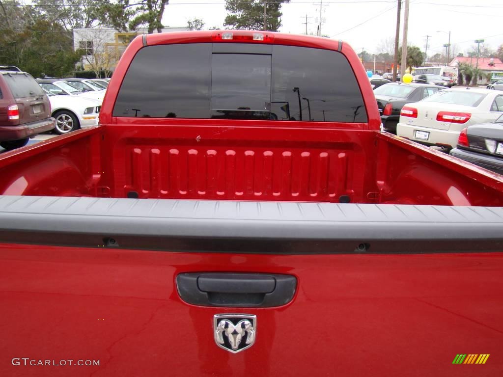 2008 Ram 1500 Big Horn Edition Quad Cab - Blaze Red Crystal Pearl / Medium Slate Gray photo #9