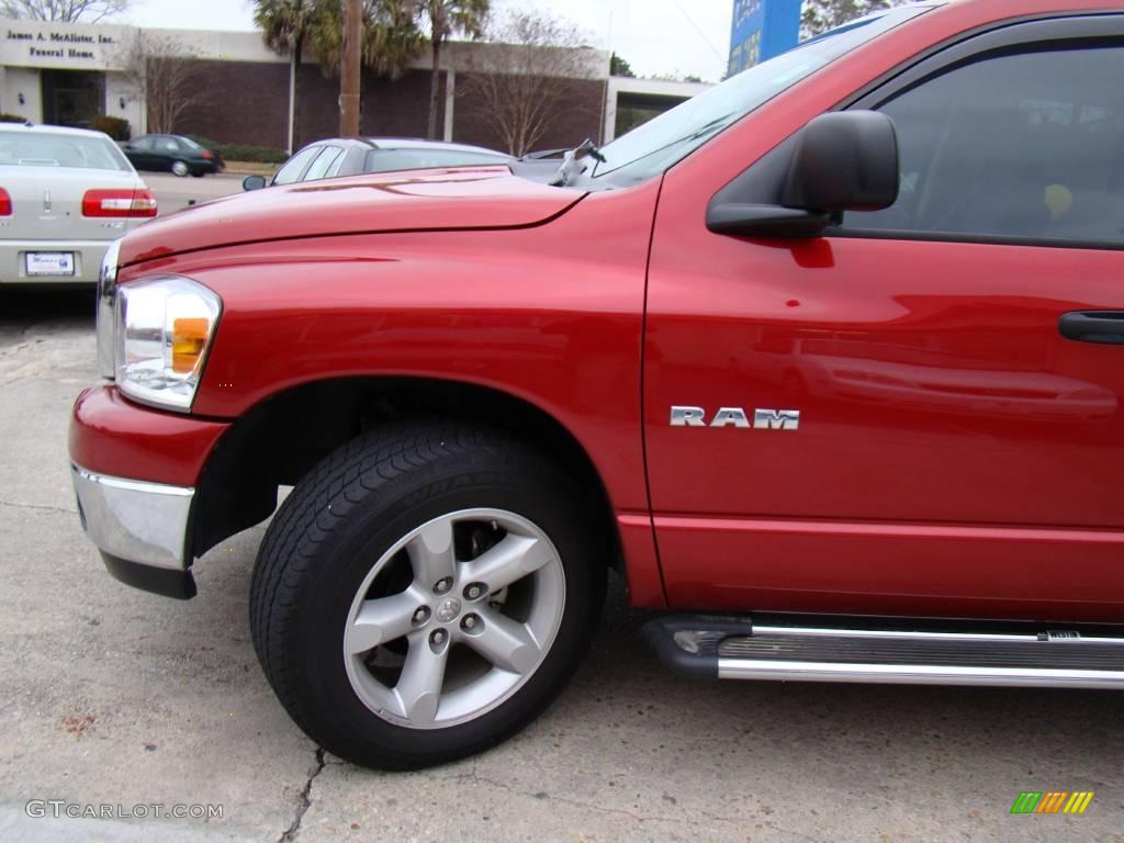 2008 Ram 1500 Big Horn Edition Quad Cab - Blaze Red Crystal Pearl / Medium Slate Gray photo #34