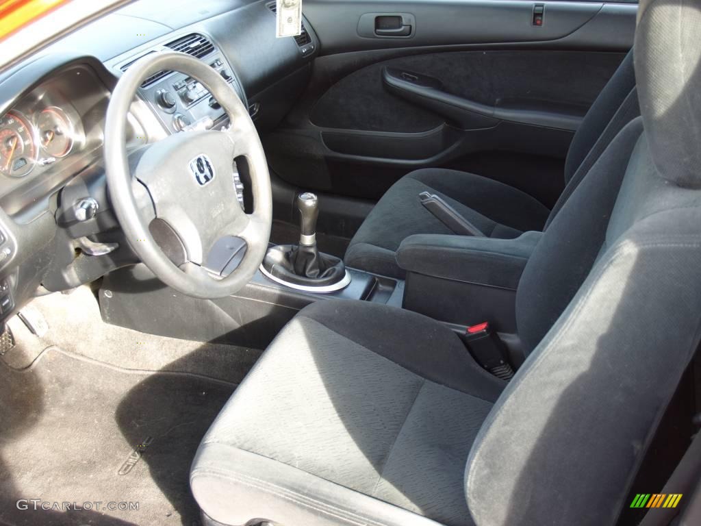 2005 Civic EX Coupe - Rallye Red / Black photo #7