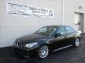 2008 Jet Black BMW 5 Series 550i Sedan  photo #2