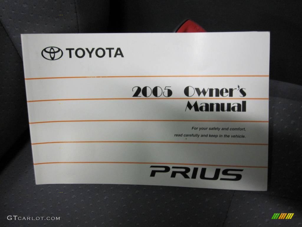 2005 Prius Hybrid - Super White / Gray/Burgundy photo #9