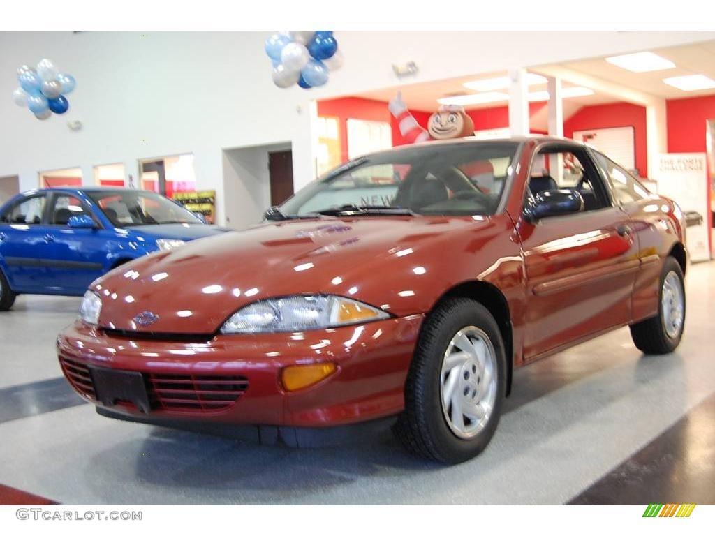 1998 Cavalier Coupe - Cayenne Red Metallic / Gray photo #3
