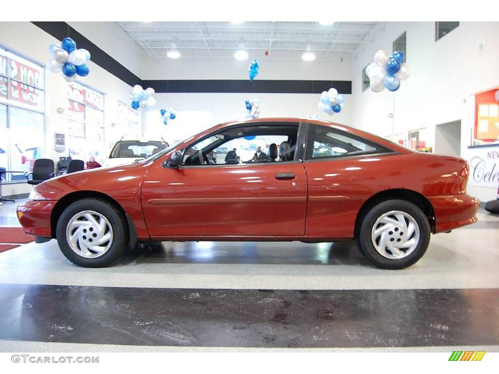 1998 Cavalier Coupe - Cayenne Red Metallic / Gray photo #4