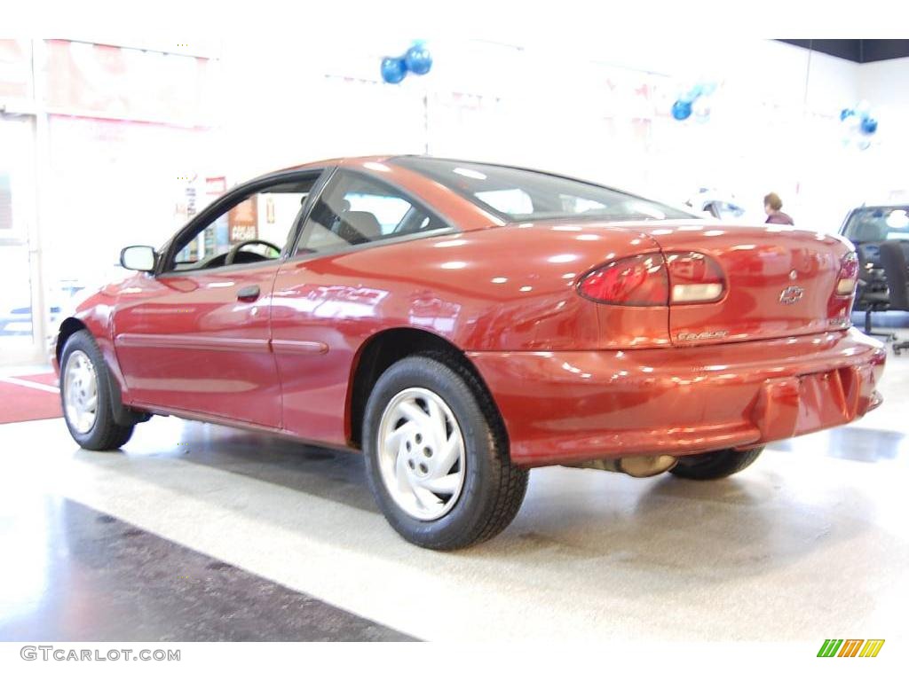 1998 Cavalier Coupe - Cayenne Red Metallic / Gray photo #5