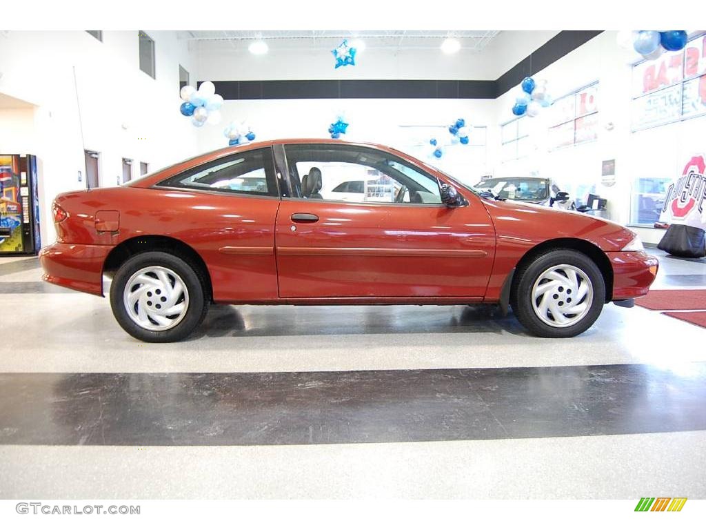 1998 Cavalier Coupe - Cayenne Red Metallic / Gray photo #9