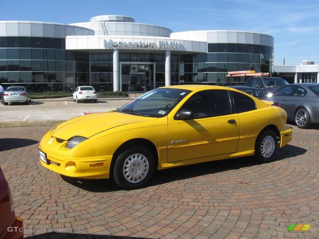 Yellow Pontiac Sunfire
