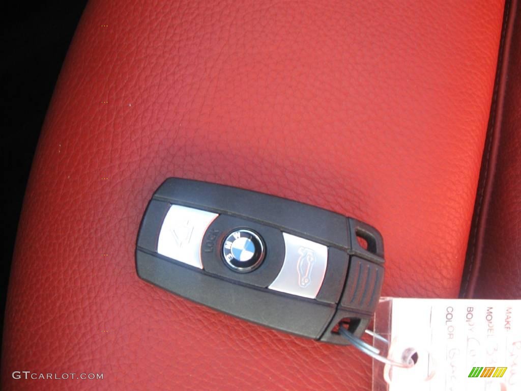 2007 3 Series 335i Convertible - Jet Black / Coral Red/Black photo #20