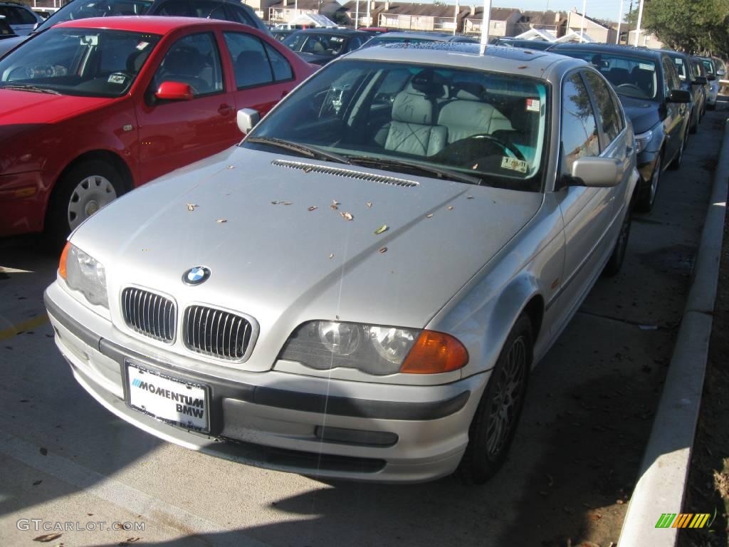 2000 3 Series 328i Sedan - Titanium Silver Metallic / Black photo #1