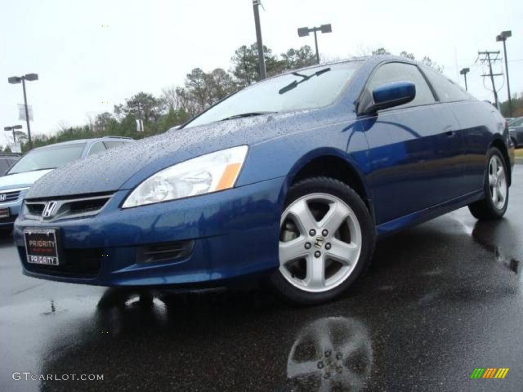 2006 Accord EX-L V6 Coupe - Sapphire Blue Pearl / Ivory photo #1