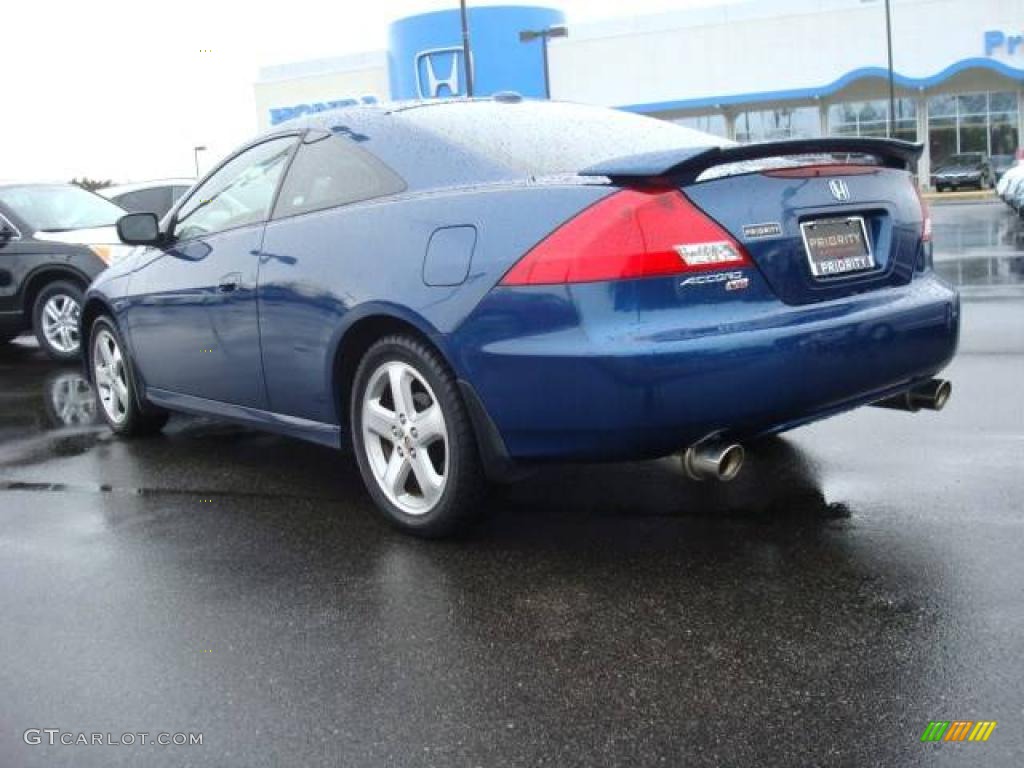 2006 Accord EX-L V6 Coupe - Sapphire Blue Pearl / Ivory photo #4