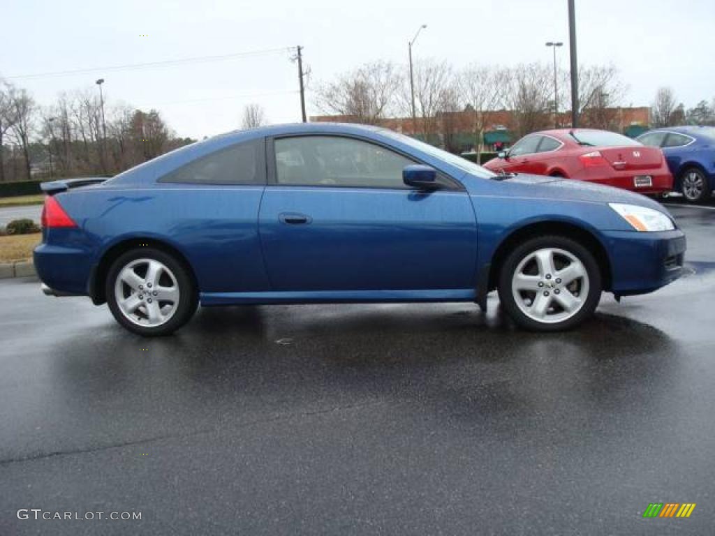 2006 Accord EX-L V6 Coupe - Sapphire Blue Pearl / Ivory photo #7