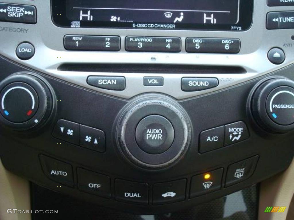 2006 Accord EX-L V6 Coupe - Sapphire Blue Pearl / Ivory photo #17
