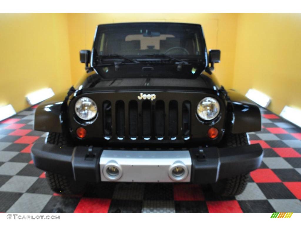 2009 Wrangler Sahara 4x4 - Black / Dark Slate Gray/Medium Slate Gray photo #2